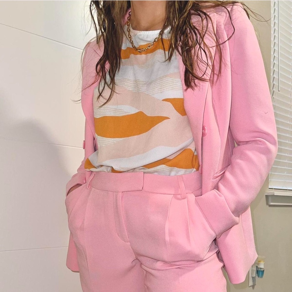 Abstract print top